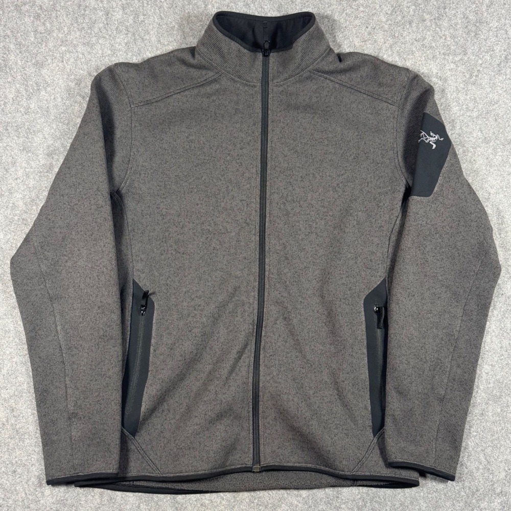 Arc'teryx Covert Cardigan Mens L Gray Heather Full Zip Alpenex Fleece Jacket